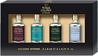 No.4711 Acqua Colonia Intense Miniaturenset = Floral Fields of Ireland 8 ml + Refr. Lagoons of Laos 8 ml + Wakening Woods of Scandinavia 8 ml + Pure Breeze of Himalaya 8 ml